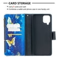 thumbnail image 2 of Dteck Case for Samsung Galaxy A12 6.5-inch,Magnetic Patterned Leather Zipper Card Holder Wallet Flip Case Kickstand Shockproof with Hand Strap Cover ,Gold Butterfly, 2 of 6