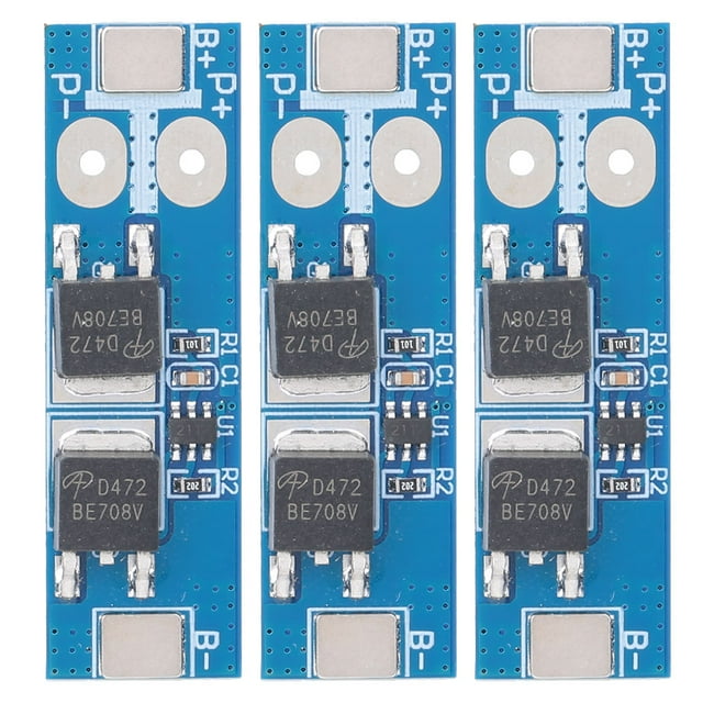 Protection de Batterie de Protection de Batterie de Phosphate de Fer de Lithium Protection de Batterie 3Pcs Protection de Batterie de Protection de Carte de Phosphate de Fer de Lithium Prévention de Décharge de Surcharge 3.2V 12A