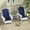 Blue#4, variant on Garden Accessories Outsunny 2 Piece Adirondack Chair Cushions, 59 x 20.5 x 2 inch Outdoor Chair Cushions for Fire Pit Chairs with Seat, Back, Ties, Water Repellent Replacement Patio Seat Pads, Blue,G