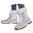 thumbnail image 3 of XIMIN Womens Winter Snow Boots Warm Fur Lined Boots Walking Comfortable Hiking Tennis Booties Anti Slip Lightweight Ankle Boots Mid Calf Waterproof and Cold-Resistant, 3 of 7
