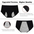 thumbnail image 5 of ETAOLINE Women's Period Underwear Leak Proof Postpartum Panties Menstrual Briefs Protective Hipster，5 Pack, 5 of 6