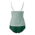 thumbnail image 4 of CAICJ98 Maillot de Bain Bikini String pour Femmes 2 Pcs Maillots de Bain Bikini Taille Haute avec Armatures Vert,m, 4 of 5