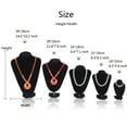 thumbnail image 2 of Elegant Black Necklace Bust Stand, Jewelry Display Model for Home Dresser Shelves and Business Showroom Fair, Multi-size, 2 of 4