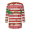 thumbnail image 6 of Christmas Sweatshirts for Women 3/4 Length Sleeve Christmas Tops Xmas Graphic Pullover Sweater Blouses Fleece Xmas Holiday Blouses Tops, 6 of 6