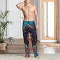 thumbnail image 2 of Sikiie Cosmic Garden Woman Portrait Pajama Pants Men, PJ Bottoms, Sleep & Lounge Pants-XX-Large, 2 of 6