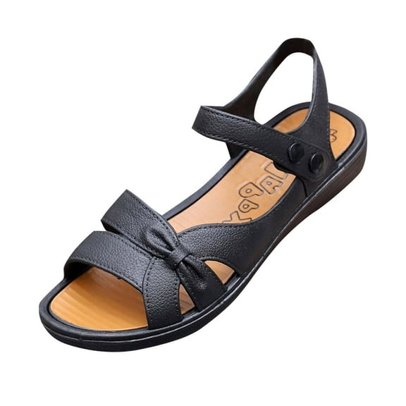 HBGVBA Womens Summer Sandals Comfortable Flat Soft Sole Summer Casual Indoor Outdoor Lightweight Shoes 37