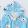 thumbnail image 4 of NIEWTR Kids Clothes Hooded Bathrobe Girls Soft Plush Hooded Flannel Pajamas Sleepwear Boys Spa Robe 2T 3T 4T 5T 6T 7T 8T(7-9 Years), 4 of 6