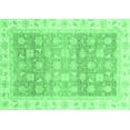 thumbnail image 1 of Ahgly Company Indoor Rectangle Oriental Emerald Green Traditional Area Rugs, 7' x 9', 1 of 4