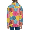 thumbnail image 4 of Hoodies for Teen Girls Boys - Colorful Wool Balls Warm Boys' Fashion Zip Up Hoodies & Sweatshirts, Boys Girls Kids Clothes Size 18-20 Youth Pullover with Kangaroo Pocket, 4 of 5