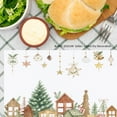 thumbnail image 2 of JOOCAR Christmas Village Scene Table Mats Set of 4 for Home Kitchen Table Decor 12x18 inch, 2 of 5