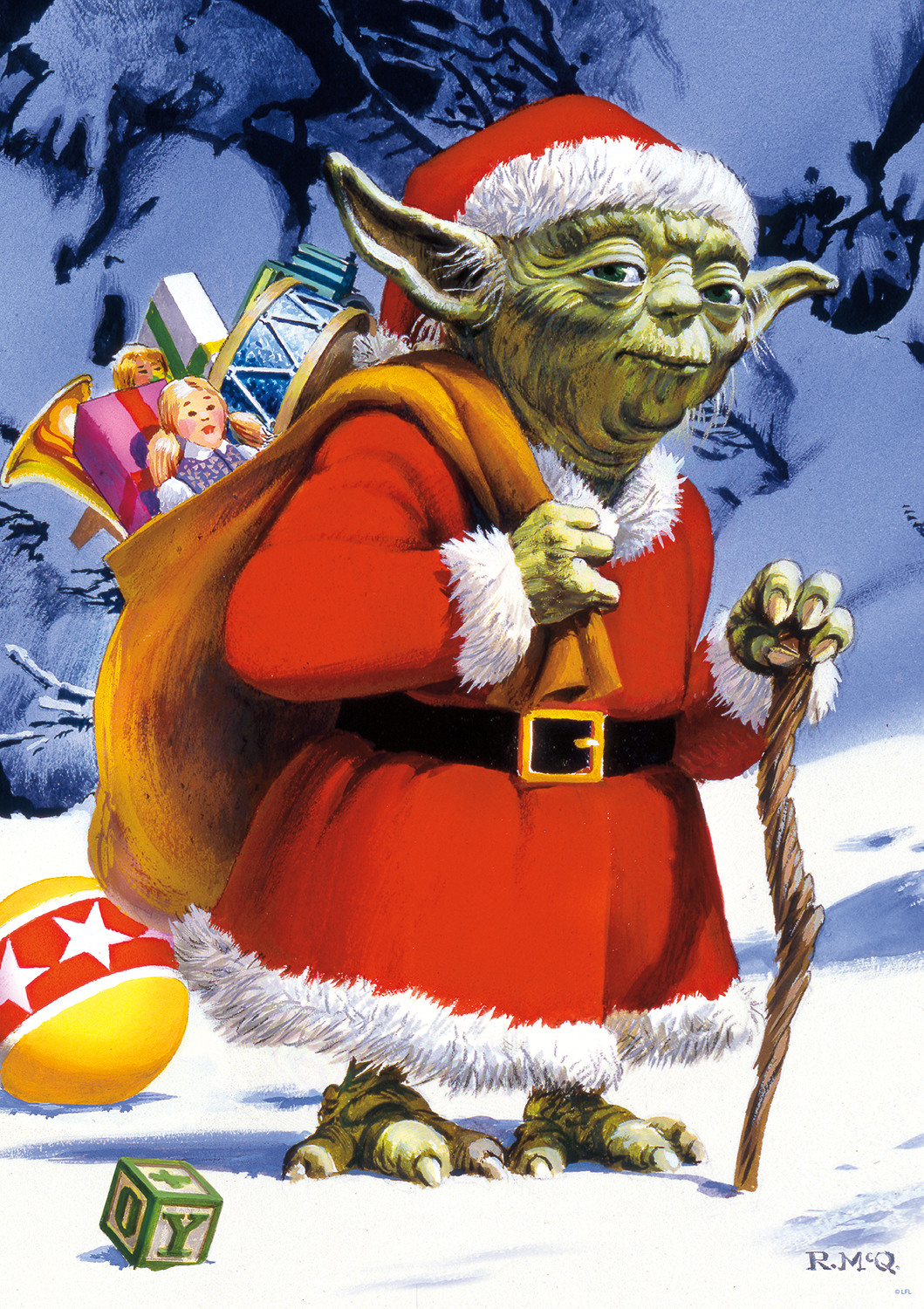 Buffalo Games Star Wars Holiday Yoda Puzzle, 300 Piece