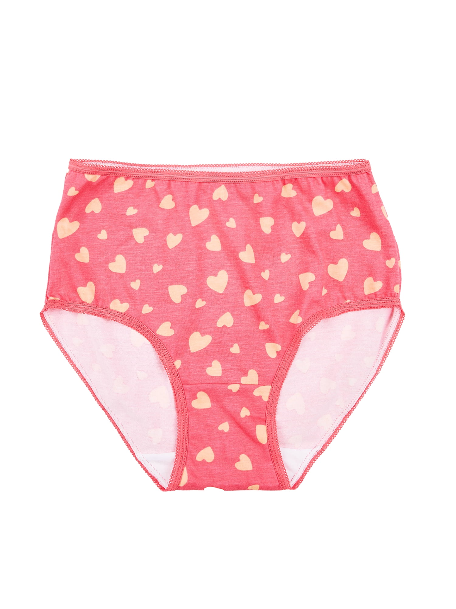 Wonder Nation Girls Cotton Brief Underwear, 10-Pack, Sizes 4-18 & Plus