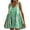 Green, variant on MIUOWANP Breathable A-Line Sleeveless V-Neck Dress for Women with Loose Pleats Daily Floral Print Casual Dress Size S(4)Sky Blue