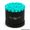 Tiffany Blue, variant on Round Flat | Classic Black Box - Gift for Wedding, Anniversary, Birthday, Party, Home Decor & Valentines