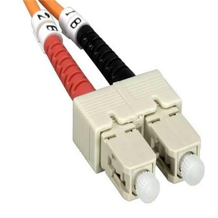 Sanoxy SNX-CBLR-FB103-5203 3 m LC&SC Duplex 62.5-125 Multimode OM1 Fiber Optic Cable - Orange