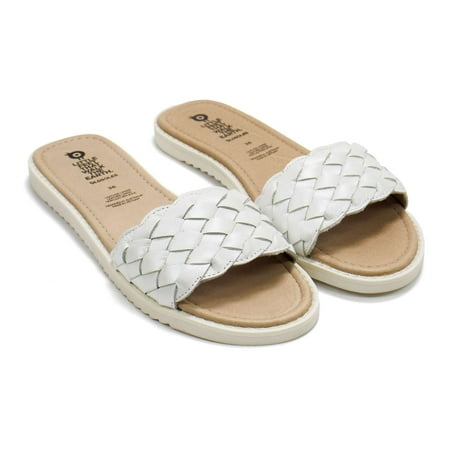 

Old Soles Girls Puff Leather Slides Nacardo Blanco 32 EU (1 US) M US