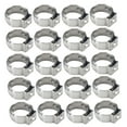 thumbnail image 4 of DECORNIJIA whamvox 20set pipe clamp single ear stainless steel silver, 4 of 8