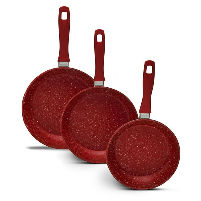 Juego de sartenes antiadherentes FLAVORSTONE set 3 sartenes 20, 24 y 28 cm