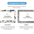 thumbnail image 5 of Abstract Bat Pattern License Plate Frames for Women Men Car Plate Holder Cover Metal Tag Aluminum Car Accessories Front Rear Plate Decor, 5 of 6