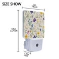 thumbnail image 4 of Yayeee LED Plug in Night Light for The Home with Auto Dusk to Dawn Light Sensors, 2 Pack, Blue Floral Rabbit, 4 of 6