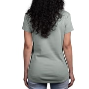 KIRKLAND Signature Women's Scoop Neck Short Sleeve Pima Cotton Tee (US, Alpha, Small, Regular, Regular, Green)