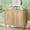 oak, variant on LEFHDA 31.5" Fluted Sideboard Buffet Cabinet with 2 Doors & Adjustable Shelves, Mid-Century Modern Wood Storage Cabinet with Arched Profile for Dining Room, Kitchen, Living Room, Hallway