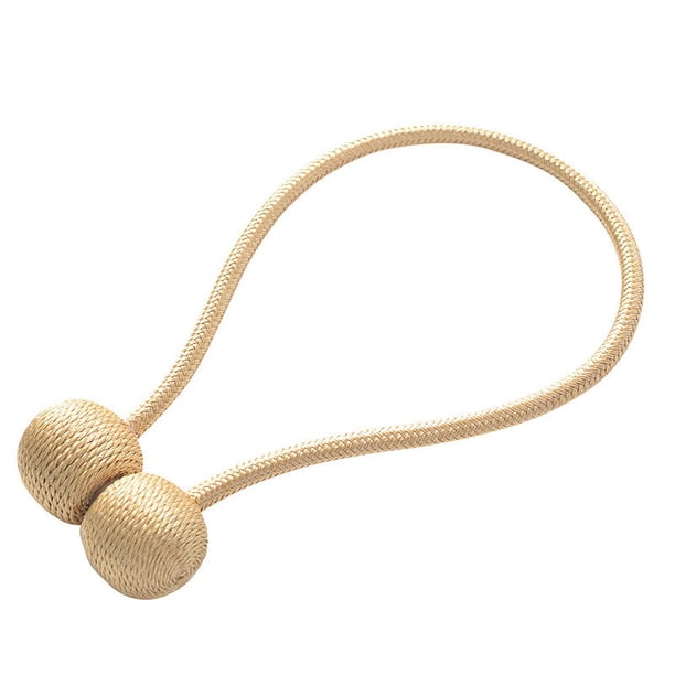 Cortina de ventana Tiebacks Clips Fuerte banda de corbata magnética Oficina en el hogar Cortinas decorativas Tejido Holdbacks Titulares Estilo europeo 4 piezas