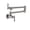 Brushed nickel, variant on Filler Tap Foldable Kitchen Faucet Single Cold Sink Tap Rotate Folding Spout Chrome Brass Wall Mounted Crane