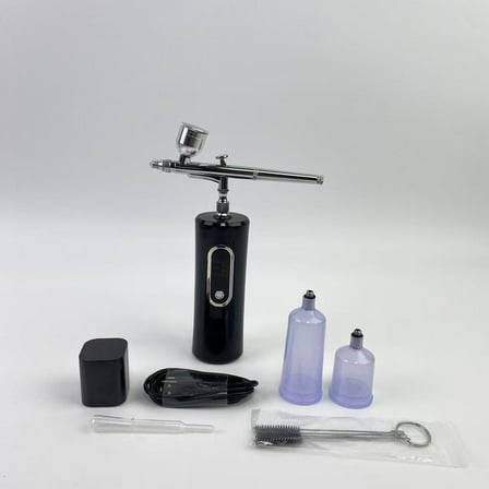 Doreimi Spray guns for painting,Gravity Feed Spray Gun, Automotive Air Paint Spray Gun Kit with 4 Nozzles,1.4mm 1.7mm 2.0mm and 2.5mm