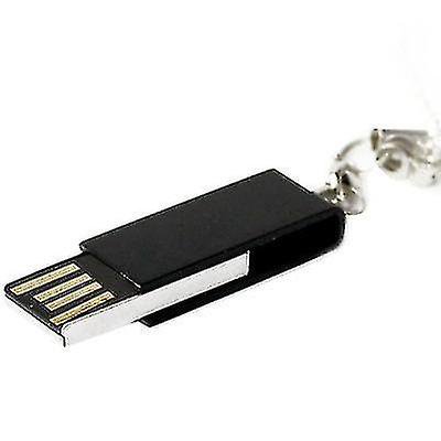 Mini disco flash USB giratorio (32gb), negro Afortunado Sencillez