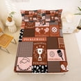 thumbnail image 5 of Erosebridal Ball Games Full Size Sheets For Kids,Boys Pickleball Gaming Bed Sheets 4pcs, 5 of 6