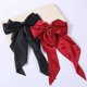 thumbnail image 1 of Pince à cheveux en Satin pour femmes, ensemble de 2 pièces, pince à cheveux élégante avec nœud papillon solide, Barrettes pour queue de cheval pour filles, accessoires pour cheveux, 1 of 4