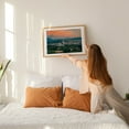 thumbnail image 2 of SLC Sunset 01 - Salt Lake City Utah Photography Oak Framed Wall Art Print 12 x 18 inches, 2 of 6