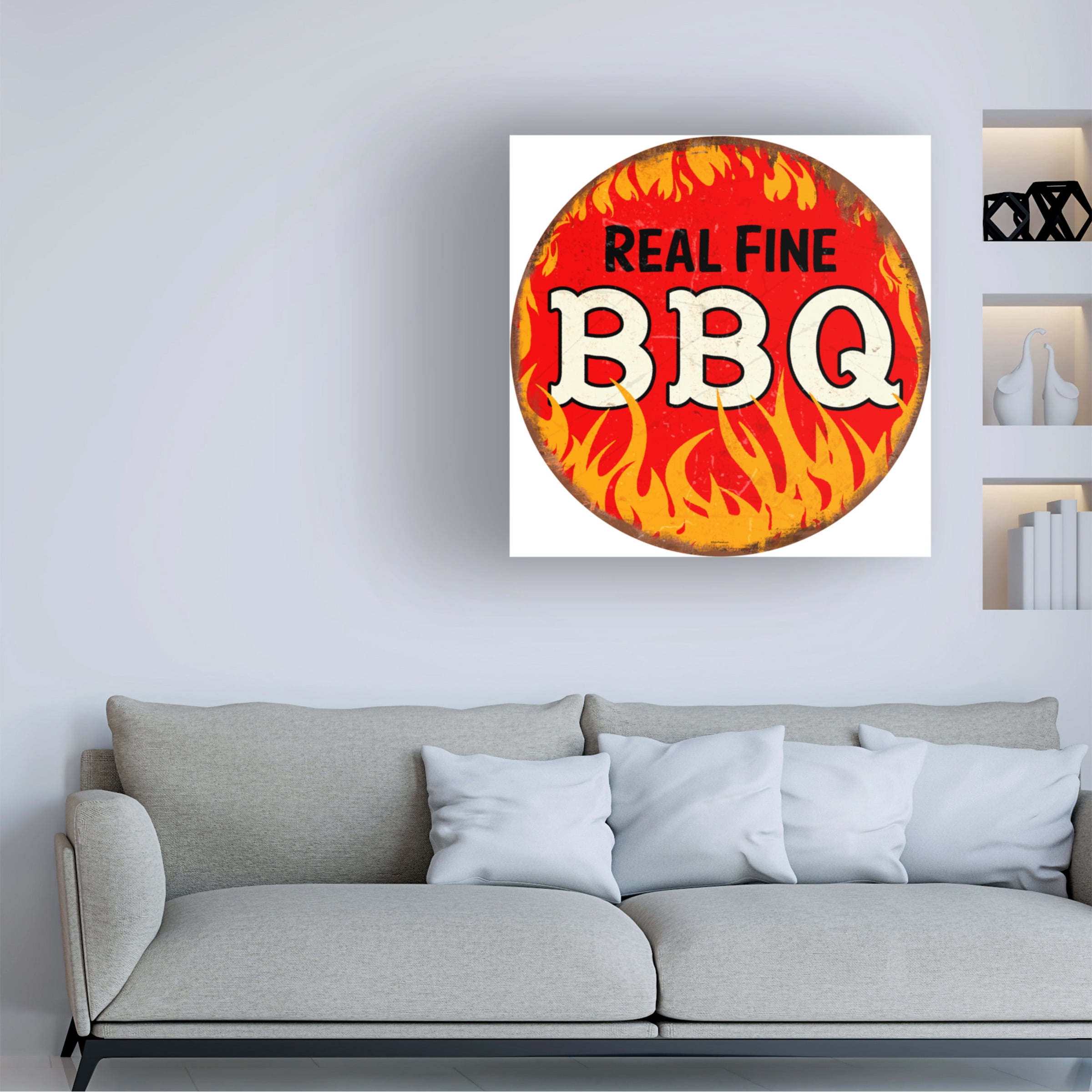 RetroPlanet 'BBQ Round' Canvas Art