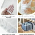 thumbnail image 4 of Jeans Storage Box, 4 Pieces Wardrobe Organizer, Jeans Box Storage, Mesh Separation Box Clothes Drawer, for Trousers, Jeans, Sweaters, T-Shirt, Trousers, Shirts, 4 of 5