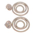 thumbnail image 1 of Geometric Rhinestone Disc Dangle Earrings Elegant Fashion Lightweight Suitable for Party, Great Gift with Zinc Alloy and Rhinestone Construction, 1 of 7