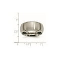thumbnail image 3 of Gem & Harmony Mens Satin Beveled Edge Titanium Wedding Band Ring (10mm) for Men, 3 of 6