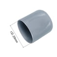 thumbnail image 3 of Uxcell 10pcs Rubber End Caps 29mm(1.1") ID Vinyl Round End Cap Cover Screw Thread Protectors Grey, 3 of 4