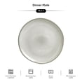 thumbnail image 3 of 6-Piece 10.5'' Dinner Plate, Organic Shape Highland Plates, Microwave and Dishwasher Safe, Reactive glaze Grey, 3 of 6