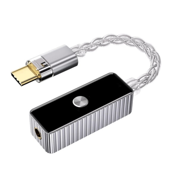 High Resolution Type C Headphone Amplifier 3.5mm Auditory for Smartphones PC