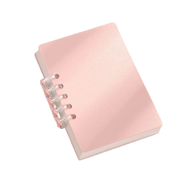 A7 Loose Leaf Notebook, Mini Spiral Bound Memo Book, 60 Sheets Portable Note Pad for School Office Travel