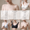 thumbnail image 3 of NIEWTR Front Closure Bras for Women No Underwire Comfortable Full Coverage Front Closure Bralettes Wireless Wirefree Everyday Bras Complexion(Pink,XL), 3 of 9