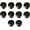 Black, variant on Gamvdout Drawer Handles 50Pcs White Black Log Varnish Color Cylindrical Solid Wood Single Hole Wooden Wardrobe Door Handle Drawer Cabinet Door Wooden Handle Log Varnish