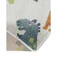 thumbnail image 5 of Unique Loom Whimsy Kids Collection Area Rug - Dinotopia (7' 10" Round Ivory/Black), 5 of 9