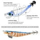 thumbnail image 5 of 115mm Jig Bait Fish Señuelo Accesorios Pesca Camarones Cebo Aparejos de pesca Suministros FLhrweasw Nuevo, 5 of 9