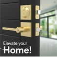 thumbnail image 2 of Mega Handles | Prime Door Lever and Deadbolt Combo | Satin Brass, 2 of 4