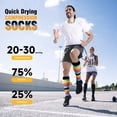 thumbnail image 2 of 6 Pairs Copper Compression Socks for Women & Men Circulation 15-20 mmhg, Best Support for Medical, Running, Nursing, 2 of 6