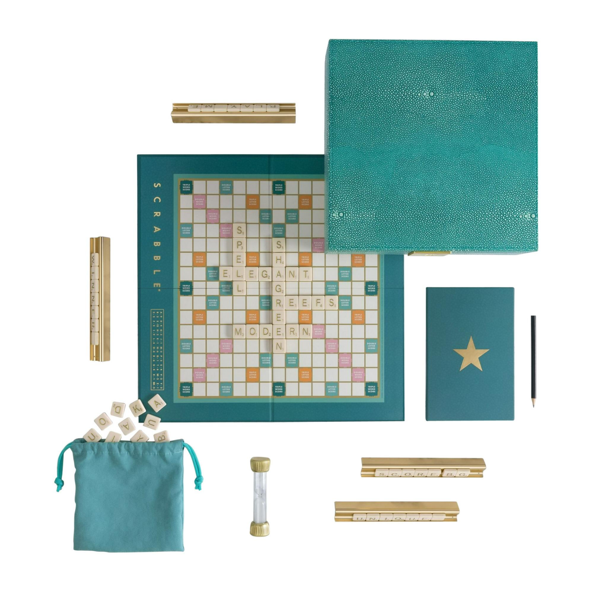 WS Game Company Scrabble Del Mar Shagreen Edition - Walmart.com