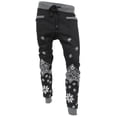 thumbnail image 2 of Ma Croix Mens Slim Fit Jogger Pants with Multi Designs Hip Hop Stripe Color Block Zipper Accent Pockets, 2 of 6