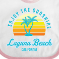 thumbnail image 4 of Inktastic Summer Enjoy the Sunshine Laguna Beach California in Blue Boys or Girls Baby Bib, 4 of 4